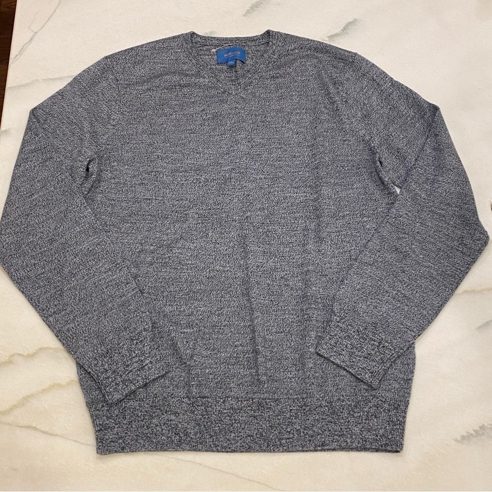 Fairlane Mens Sweater Size Large Gray Merino Wool NWOT